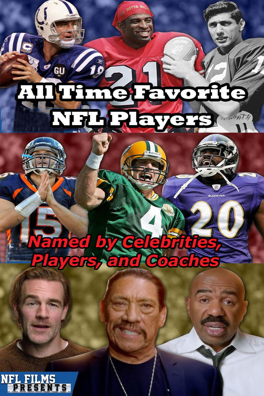 Постер All-Time Favorite NFL Players Named by Celebrities, Players, and Coaches